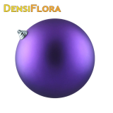 Vianočná guľa MAXI 20cm fialová lesklá, 3D vianočná dekorácia