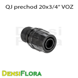 QJ závitový prechod 20x3/4" VOZ