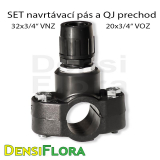 Navrtávací pás 32x3/4" VNZ a závitový prechod 20x3/4" VOZ, kompletný SET