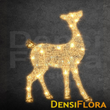 3D LED Svetelná laň, 150cm, teplá biela, vianočná dekorácia