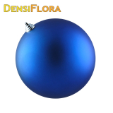 Vianočná guľa MAXI 20cm modrá matná, 3D vianočná dekorácia