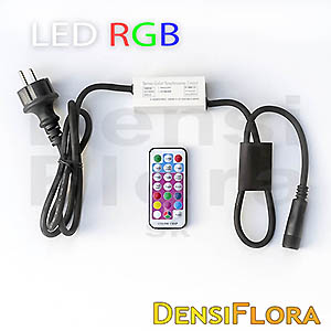 LED RGB 2800, zdrojový kábel, diaľkové ovládanie, IP67, EASY FIX systém