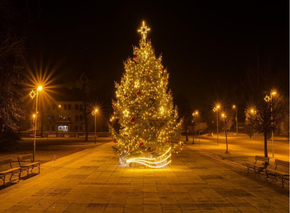 LED špic 45cm x 70cm svetelná hviezda na vianočný strom, vrcholová, teplá biela