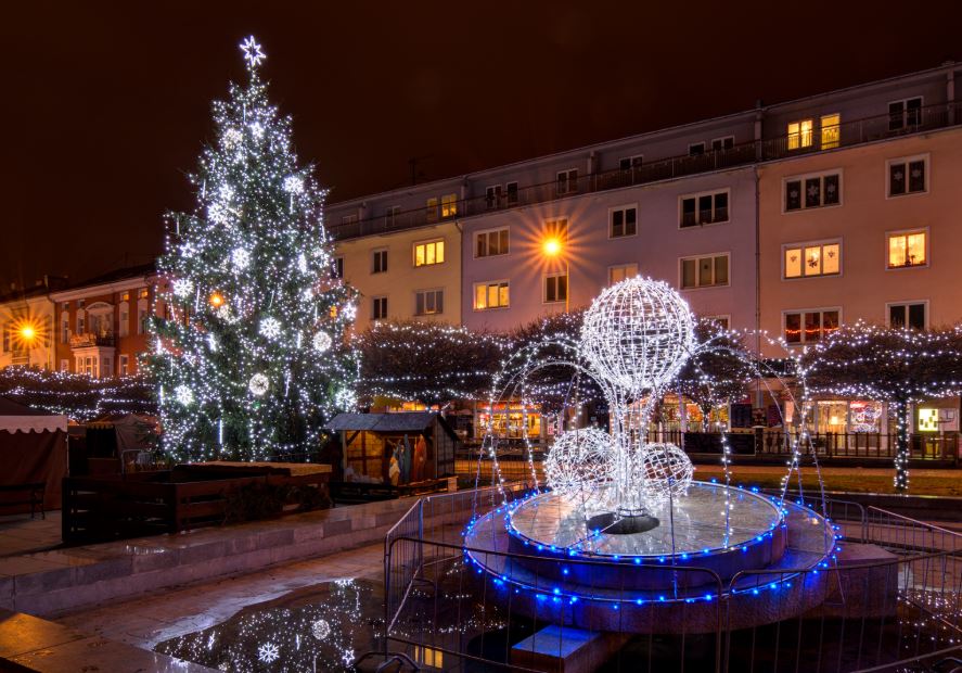 LED špic 45cm x 70cm svetelná hviezda na vianočný strom, vrcholová, teplá biela