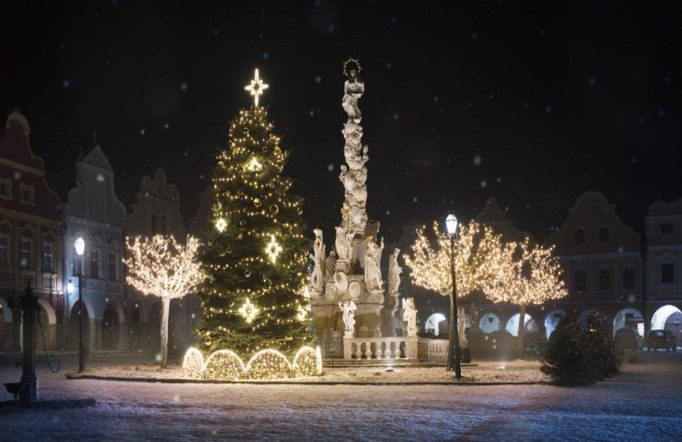 LED špic 45cm x 70cm svetelná hviezda na vianočný strom, vrcholová, teplá biela