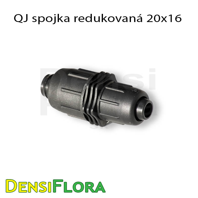 QJ spojka priama redukovaná 20x16, Quick Joint, kvapková závlaha záhonov