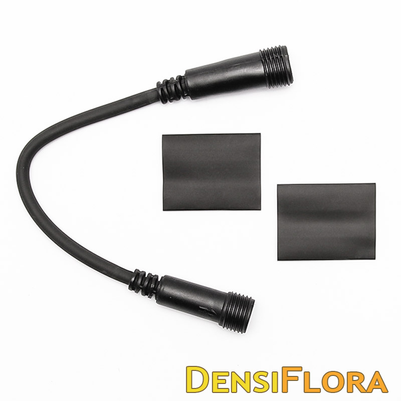 EASY FIX redukcia z IP44 na IP67, čierny kábel, exteriér, vianočné osvetlenie