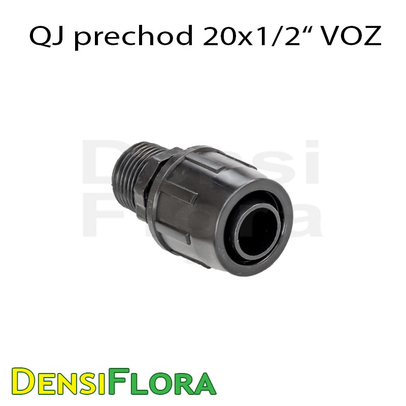 QJ závitový prechod 20x1/2" VOZ