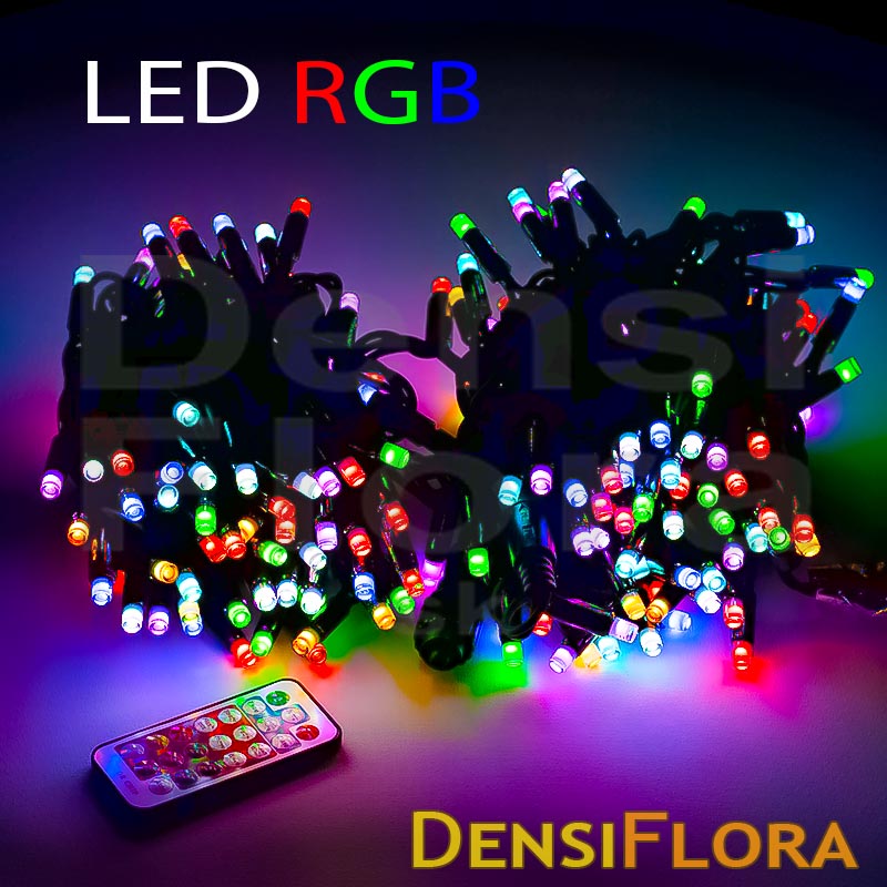 LED RGB Animovaná svetelná reťaz 20m, 200LED, exteriér, IP67, EASY FIX systém