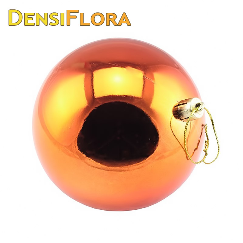 Vianočná guľa MAXI 20cm medená lesklá, 3D vianočná dekorácia