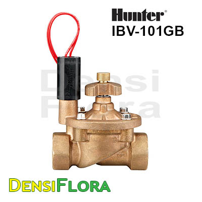HUNTER elektromagnetický bronzový ventil IBV-101GB s reguláciou, 1", 24V/AC