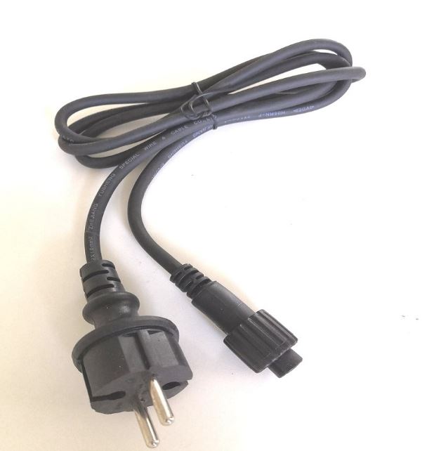 Zdrojový kábel bez AC/DC IP67, čierna farba