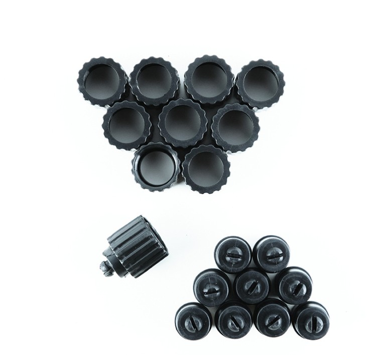 Koncová čiapočka, čierna, balenie po 10 ks, pre samičie konektory