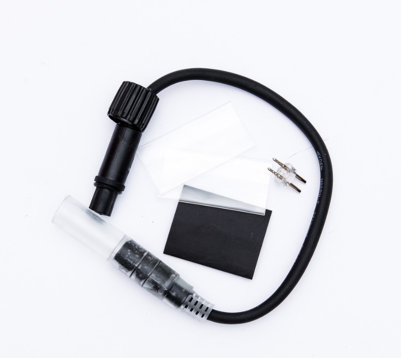 Prípojka medzi svetelnou hadicou a systémami EASY FIX 0,25m, čierny, samičí, IP44