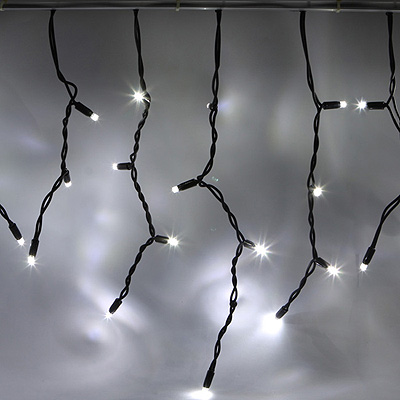 LED Svetelné cencúle, 3x0,5m, exteriér, chladná biela, EASY FIX systém